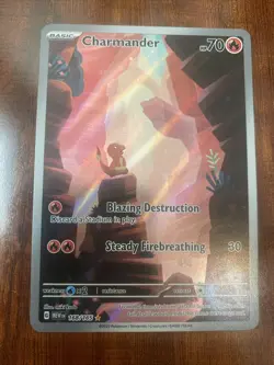 Pokemon 151 Charmander 168/165 Full Art Illustration Rare NM/M PACK FRESH! 🔥 - Image 1