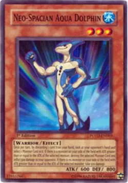 Yugioh! LP Neo-Spacian Aqua Dolphin - POTD-EN003 - Super Rare - Unlimited Editio - Image 1
