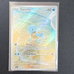 Pokemon Squirtle 170/165 Scarlet & Violet 151 Illustration Rare Holo Card MINT - Image 1