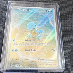 Pokemon Squirtle 170/165 Scarlet & Violet 151 Illustration Rare Holo Card MINT - Image 3