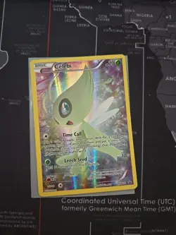 Celebi Full Art XY111 Promo Holo Card Black Star LP - Image 1