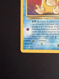 Misty's Psyduck 90/132 - Gym Challenge - VINTAGE WOTC POKEMON CARD - NM - Image 3