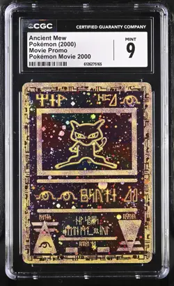 CGC 9 MINT Ancient Mew 2000 Movie Promo Reverse Holo SWIRL Pokemon Card - Image 1