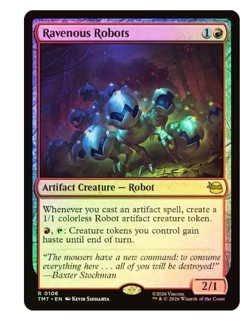 Ravenous Robots - Foil Teenage Mutant Ninja Turtles MTG - Image 1