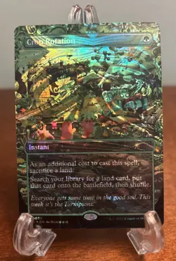 MTG Crop Rotation HALO FOIL Encyclopedia Secret Lair Magic The Gathering NM - Image 1