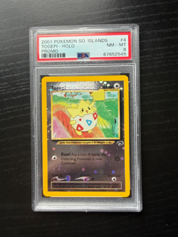 2001 POKEMON SOUTHERN ISLANDS PROMO #4 TOGEPI-HOLO PSA 8 - Image 1