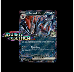N's Zoroark ex 098/159 Journey Together Pokemon TCG Double Rare - Image 1