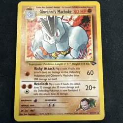 Pokemon TCG Giovanni's Machoke Gym Challenge 42/132 Regular LP - Image 1