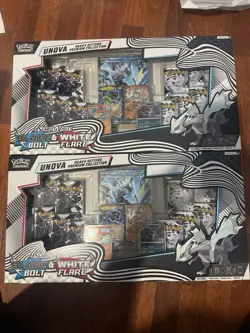 Pokemon TCG (2) Black Bolt & White Flare Unova Heavy Hitters Premium Collection - Image 1