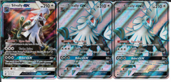 Pokemon Crimson Invasion Silvally GX 3 Card Lot with 2 Full Art 108/111 NM - Image 1