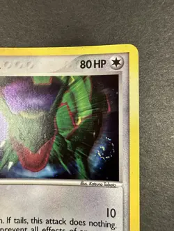 2006 Pokemon POP Series 1 Rayquaza 3/17 Holo Rare LP SWIRL - Image 5