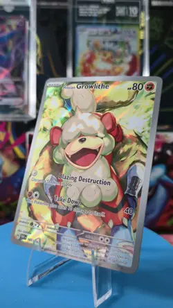 Pokemon TCG Hisuian Growlithe TWM-181/167 Illustration Rare-Holofoil - Image 1