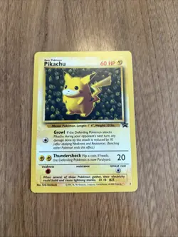 Pokemon Pikachu Promo Basic #1 Black Star Never Played - Image 1