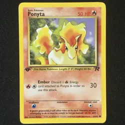 Ponyta 64/82 1st Edition - Team Rocket 2000 - Pokemon TCG WOTC - Near Mint - Image 1