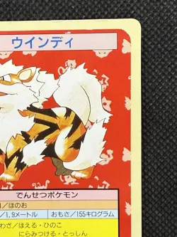 Pokemon Card Japanese Arcanine No. 059 Top sun Topsun Nintendo 1995 Green Back - Image 3