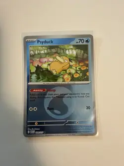 Ascended Heroes Psyduck Reverse Holo Water Energy Pattern #039/217 Pokemon TCG - Image 1