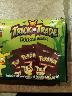 Pokemon TCG Trick or Trade Booster Bundle Halloween 50 Mini Packs (Actual Item) 820650852572 - Image 3