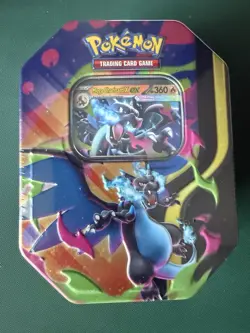 Pokemon TCG Mega Charizard x EX Tin Factory Sealed Brand New Sealed - Image 1