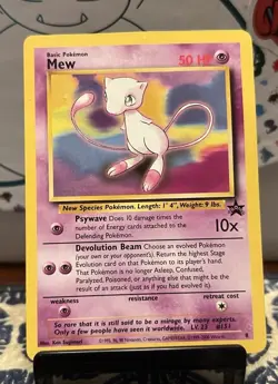 Pokemon WoTC Black Star Promo MEW 8 - LP - Image 1
