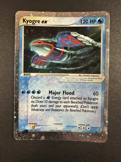 Kyogre EX Holo 2003 Pokemon Black Star Nintendo Promo 001 See Pics DMG - Image 2