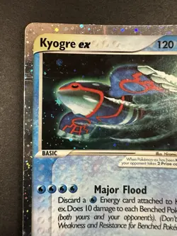 Kyogre EX Holo 2003 Pokemon Black Star Nintendo Promo 001 See Pics DMG - Image 3