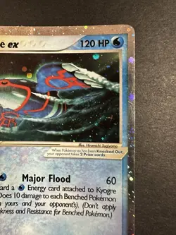 Kyogre EX Holo 2003 Pokemon Black Star Nintendo Promo 001 See Pics DMG - Image 4