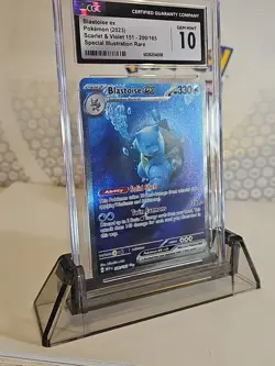 Gem Mint 10 Blastoise ex SIR 200/165 Pokemon TCG 151 S&V 2023 FullArt 🎨✨ Swirl - Image 1