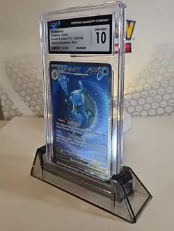Gem Mint 10 Blastoise ex SIR 200/165 Pokemon TCG 151 S&V 2023 FullArt 🎨✨ Swirl - Image 3
