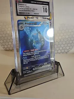 Gem Mint 10 Blastoise ex SIR 200/165 Pokemon TCG 151 S&V 2023 FullArt 🎨✨ Swirl - Image 4