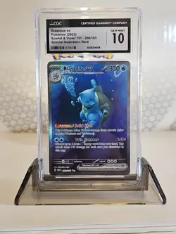 Gem Mint 10 Blastoise ex SIR 200/165 Pokemon TCG 151 S&V 2023 FullArt 🎨✨ Swirl - Image 5