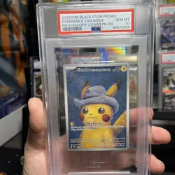 2023 P.M Black Star Promo POKEMON X VAN GOGH Pickachu PSA GEM MT 10 ￼ - Image 1