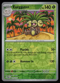 EXEGGUTOR 103/165 UNCOMMON 151 POKEMON REVERSE HOLO NM/M - Image 1