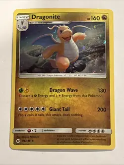 Dragonite 96/149 - Sun and Moon - NM Cosmos Holo - Pokemon TCG - Image 1