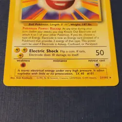 Pokemon Electrode 21/102 Base Set Regular Moderately Played *FREE SHIPPING* - Image 3