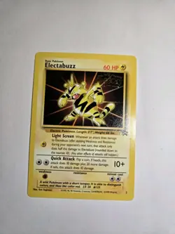 Pokemon Electabuzz #2 Black Star Promo Card WB The First Movie - Image 1