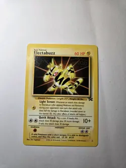 Pokemon Electabuzz #2 Black Star Promo Card WB The First Movie - Image 2