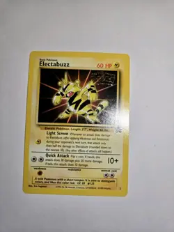 Pokemon Electabuzz #2 Black Star Promo Card WB The First Movie - Image 3