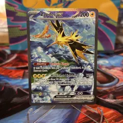 Zapdos Ex 202/165 Sv: Scarlet & Violet 151 Holo Pokemon Card NM Legendary 💎 - Image 1