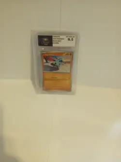 Larvesta Pokemon Graded 9.5 Mint - Gem Mint Card Black Bolt 015/086 - Image 1