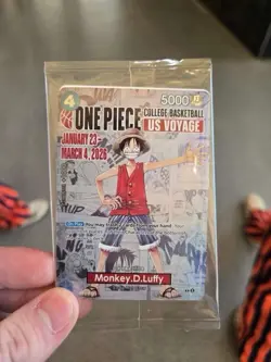 Namco Monkey.D.Luffy P-055 Promo One Piece CCG US Voyage Promotion Card - Image 1