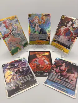 One Piece Cards EB03 OP14 Heroines Nami, Boa Hancock, Perona, Uta, Lot - Image 1