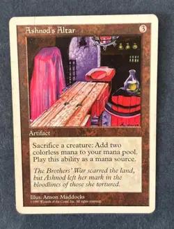MTG 5TH EDITION ASHNOD'S ALTAR MAGIC THE GATHERING ARTIFACT UNCOMMON ENGLISH - Image 1