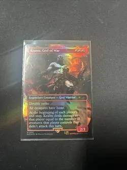 🌟 Kratos, God of War FOIL PlayStation 🎮 Secret Lair MTG 🌟 - Image 1