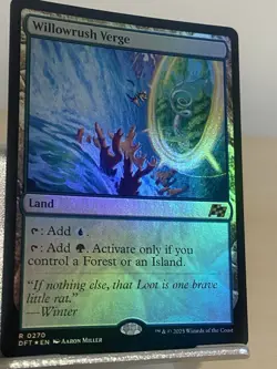 MTG Willowrush Verge 0270 | FOIL RARE | NM Near Mint | DFT - Image 2