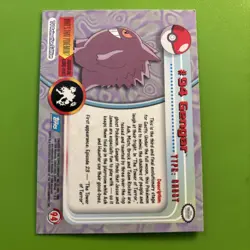 2000 Topps Pokemon TV Animation Series 2 Blue Label #94 Gengar (A) - Image 2