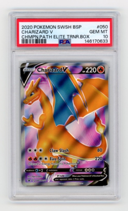 💎 2020 Pokemon CHARIZARD V Promo PSA 10 GEM MT Champion’s Path Elite 💎 - Image 1