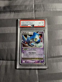 POKEMON LEGENDS AWAKENED AZELF LV. X #140 ULTRA RARE HOLO FOIL PSA 8 NM-MT - Image 1