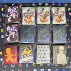 Pokemon TCG ETB Deck Sleeves 12x Destined Rivals Prismatic Evolutions Phantasmal - Image 1