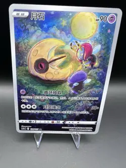Chinese Lunatone 128/127 cs5a Brave Enchanting Stars Art Rare Holo Pokemon NM - Image 2