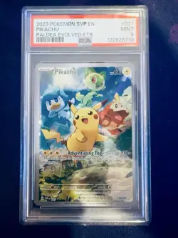 2023 Pokemon Scarlet & Violet Paldea Evolved Pikachu ETB Promo BSP 027 PSA 9 - Image 1